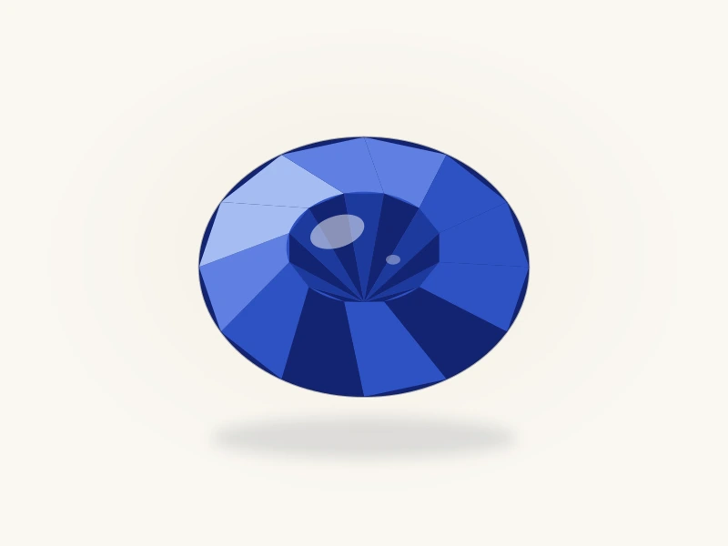 1.92 ct cobalt blue spinel from Luc Yen