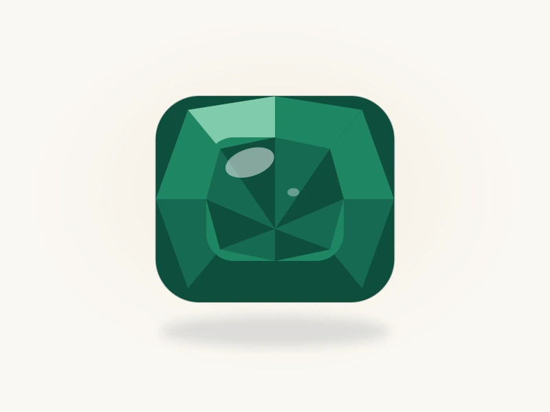 1.21 ct alexandrite in daylight, green phase