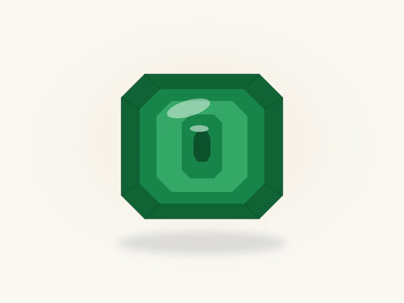 2.30 ct Muzo emerald, emerald cut